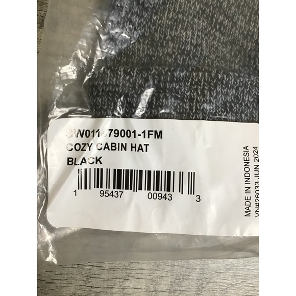 Smartwool‎ Women\'s Black Cozy Cabin Merino Wool Knit Cuffed Beanie Hat OS NWT main image 6